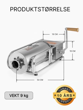 Master`s 5Liter Liggende Stapper. 10års garanti! Luxus pakke!