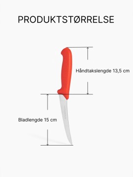 Giesser Premium-line Utbeinings-kniv - 15cm, Rød