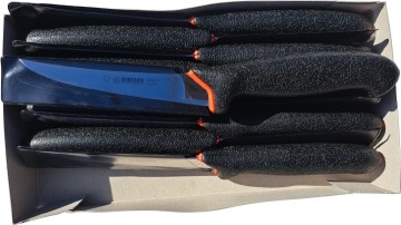 10stk Giesser Premium-line Utbeinings-kniv - 13cm, Sort - 20% Rabatt!