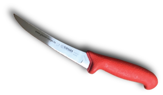 Giesser Premium-line Utbeinings-kniv - Rød | Best i Test - Premium Kjøttkverner garanti. Smokai Røykgenerator